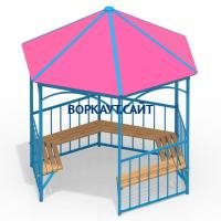 Беседка с лавками МАФ 4120 в Липецке