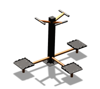 Уличный тренажер "Твистер тройной" УТ337 в Липецке