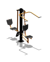 Уличный тренажер "Верхняя тяга Жим ногами" УТ322 в Липецке