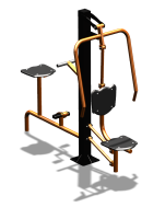 Уличный тренажер "Жим от груди Вело" УТ321 в Липецке