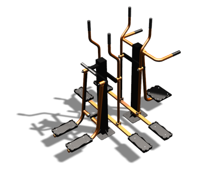 Уличный тренажер "Шпагат Маятник Лыжник двойной" УТ335 в Липецке