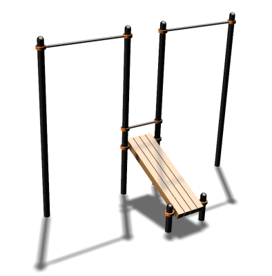 Воркаут турники со скамьей для пресса ВС-27 в Липецке