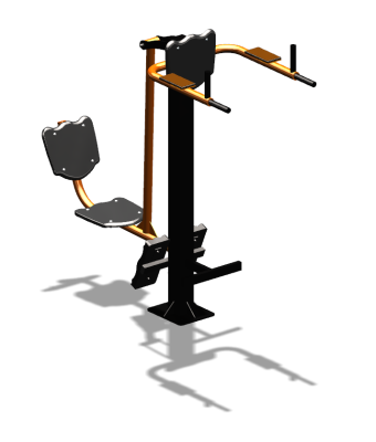 Уличный тренажер "Жим ногами Брусья Пресс" УТ329 в Липецке