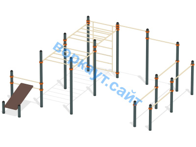 Спортивный комплекс воркаут ВС-50 в Липецке