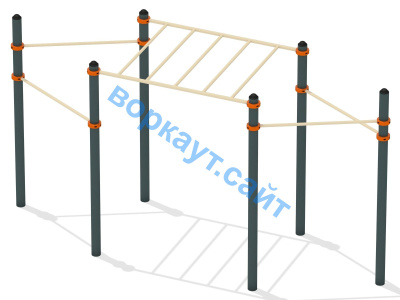 Турник разноуровневый с рукоходом ВС-26 в Липецке