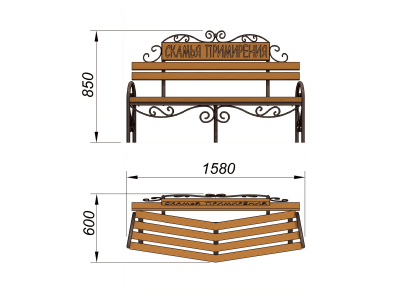 Скамья примирения МАФ 1610 в Липецке