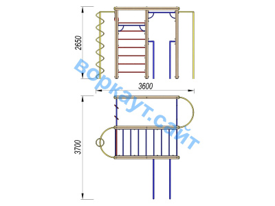 Детский спортивный комплекс Гимнастический ДСК 3107 в Липецке