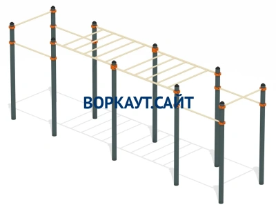 Воркаут рукоход с турниками ВС-23 в Липецке
