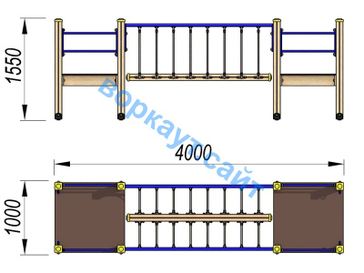 Детский спортивный комплекс Мост ДСК 3113 в Липецке