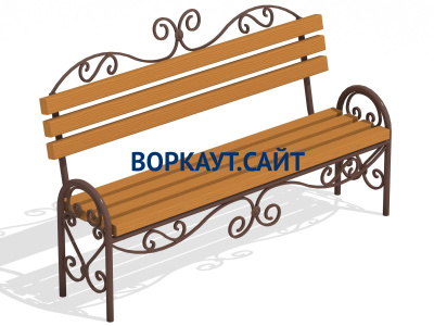 Лавочка кованная МАФ 1606 в Липецке