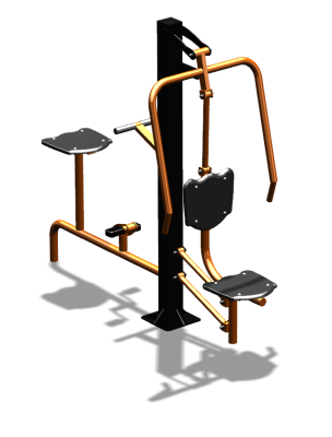 Уличный тренажер "Жим от груди Вело" УТ321 в Липецке