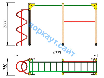 Детский спортивный комплекс ДСК 3104 в Липецке