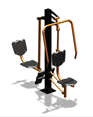 Уличный тренажер "Жим от груди Жим ногами" УТ304 в Липецке