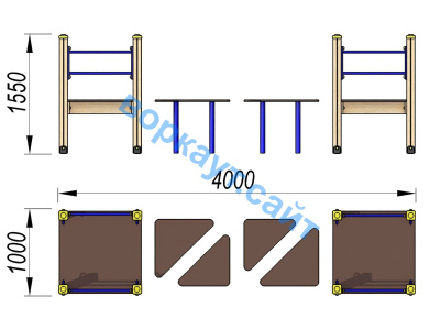 Детский спортивный комплекс Мостик ДСК 3114 в Липецке