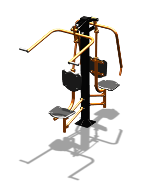 Уличный тренажер "Жим от груди Верхняя тяга" УТ314 в Липецке