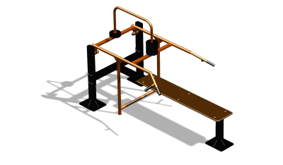 Силовой уличный тренажер  "Горизонтальный жим"  УТ402 в Липецке