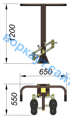 Уличный тренажер "Балансир" УТ 007 в Липецке