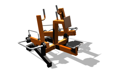 Силовой уличный тренажер  "Рычажная тяга"  УТ419 (тренажер находится на оптимизации у производства  и внешне может отличится от заявленной картинки в Липецке