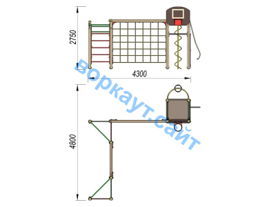 Детский спортивный комплекс ДСК 3112 в Липецке Детский спортивный комплекс ДСК 3112 в Липецке