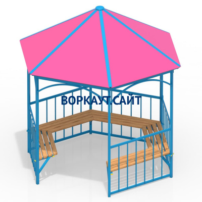 Беседка с лавками МАФ 4120 в Липецке