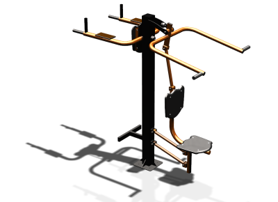 Уличный тренажер "Верхняя тяга Брусья Пресс" УТ339 в Липецке