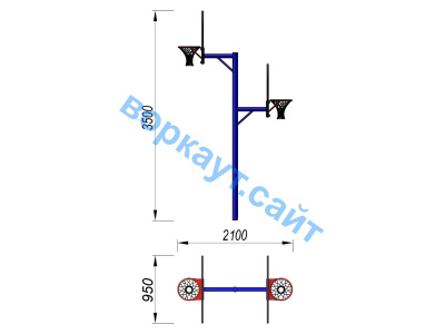 Баскетбольный щит двойной СИО 3511 в Липецке
