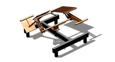 Силовой уличный тренажер  "Пресс Гиперэкстензия"  УТ420 в Липецке