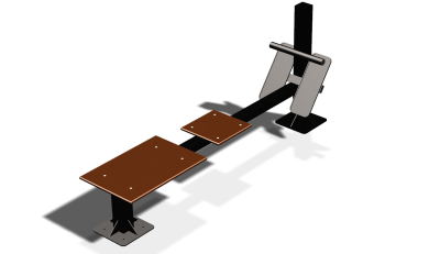 Силовой уличный тренажер  "Скамья для пресса"  УТ415 в Липецке